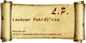 Leutner Patrícia névjegykártya